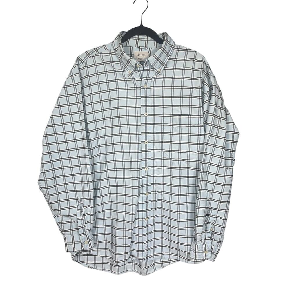 J. Crew Mens Size L Long Sleeve Button Up Plaid Shirt